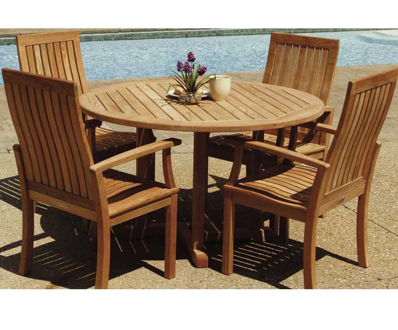 Monterey 5PC Teak Dining by Three Birds Casual - Image 5